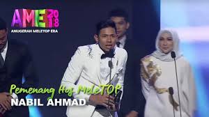 Gabungan suara yang padu daripada ernie zakri & syamel dengan lagu perfect.tonton anugerah meletop era 2018 secara live! Ame2018 I Nabil Ahmad Pemenang Hos Meletop I Anugerah Meletop Era 2018 Youtube