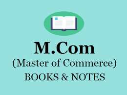 M Com Books Notes For All Semesters In Pdf 1st 2nd Year