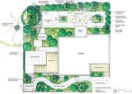 A mediterranean home with a garden. Landscape Plan Seattle Cer1 Garden Design Plans Landscape Design Plans Landscape Design Drawings