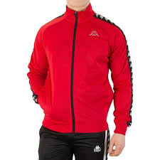 Shop Kappa Anniston Jacket Red Black Online West Brothers Kappa Clothing Clothes Red Jacket
