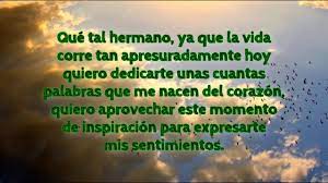 Carta Para Mi Hermano Gm Youtube