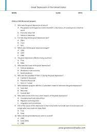 Over the next several years, consumer spending and investment dropped, causing steep declines in industrial output and employment as failing companies laid off workers. The Great Depression Summary Super Teachers Worksheets Great Social Studies
