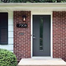The Bouldin House Numbers Steel Modern Metal Address Plaque Plate Numero Maison Maison Plaque D Adresse