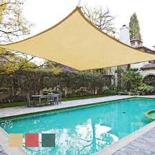 18 Square Outdoor And Patio Shade Color Options Pool Shade Sun Sail Shade Patio Shade
