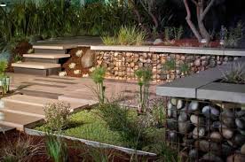 Tendance De Deco Avec Gabion Terrasse Design Modern Landscaping Gabion Wall Modern Garden Design