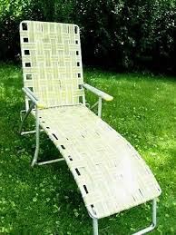 Vintage Aluminum Webbed Lawn Lounge Chair Camp Rv In 2020 Patio Chairs Chair Outdoor Chairs