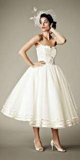 Coco Bear Should The Bride Wear Vintage Short Wedding Dress Tea Length Wedding Dress Cute Wedding Dress