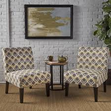 Buy best quality accent chairs for home & office including living leather club, chair in wooden wheat and more at cymax. Noble House Kassi Yellow And Gray Geometric Patterned Fabric Accent Chairs Set Of 2 66963 The Home Depot