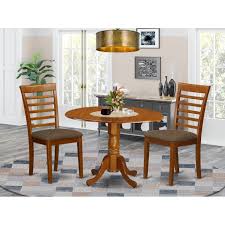 It has a white laminated top with wonderful deep dark blue dowel legs. Small Dining Table Set For 2