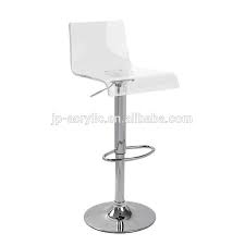 Prior to prohibition, bar stools in america were not used in drinking establishment, but in food establishments. Footrest Clear Acrylic High Back And Chrome Adjustable Bar Stools Buy Acrylic Bar Stools Adjustable Bar Stools High Back Bar Stools Product On Alibaba Com