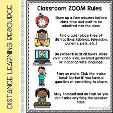 This Resource Includes A Pdf Class Zoom Rules Poster As Well As An Editable Version Google Slid Distance Learning Digital Learning Classroom Learning Stations
