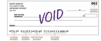The cheque number is used to identify an individual cheque in your cheque book. Td Bank Void Cheque Online Dating