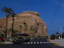 The prominent mount rising above the city, affording sweeping views. Morro De Arica Arica Mapio Net