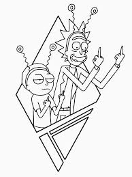 Pages to color for a free cartoon to printable. Cool Rick And Morty Coloring Page Coolcoloringpages