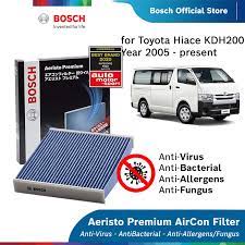 An air filter beyond its limits may succumb to dirt, dust, grime, and cause serious internal engine damage. Bosch Aeristo Premium Activated 0986af5945 Carbon Cabin Air Filter For Toyota Hiace Van Kdh200 Year 2004 2013 Shopee Malaysia