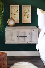 While these multipurpose rustic furnishings are usually found by the bedside they can stand alone in a variety of locations in your home or cabin. Gray Rustic Floating Nightstand Wall Mount Drawer Farmhouse Lakewo Woodwaves