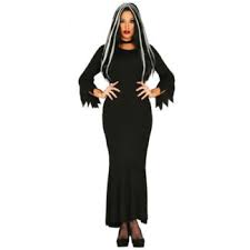 Abito nero mercoledì addams con promozioni speciali e prezzi da capogiro. Costume Stile Morticia Addams Tg 44 46 Baraldi Cotillons