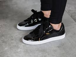 Available in a variety of colours and sizes. Puma Basket Heart Patent 363073 01 Schwarz Fur 39 50 Sneakerstudio De