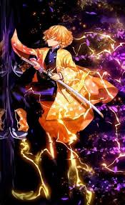 Kimetsu no yaiba zenitsu agatsuma 720x1280 mobile wallpaper. Fond D Ecran Demon Slayer Zenitsu Demon Slayer Credit For The Author Of Image Ninag Hump