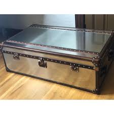 Our reproduction antique steamer trunks call to mind the luggage once used by rail or ocean voyagers. Restoration Hardware Mayfair Steamer Trunk Coffee Table Chairish