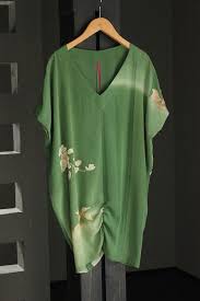 画像 センターシャーリングチュニック 着物ファッション 着物リメイク 作り方 服