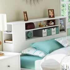 South Shore Vito Bookcase Headboard For Full Queen Size Beds Walmart Com Headboard With Shelves Bookcase Headboard White Headboard