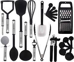 Maybe you would like to learn more about one of these? Buy Cooking Utensils Set Kitchen Accessories Nylon Cookware Set Kitchen Gadget Tools Of Black 23 Pieces Lux Decor Collection Online In Turkey 344674859