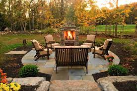 Design ideas for a large contemporary full sun front yard landscaping in dallas with a fireplace. 30 Irresistible Outdoor Fireplace Ideas That Will Leave You Awe Struck