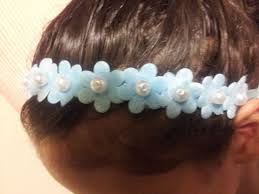 طريقة بسيطة عمل باندة أو ربطة شعر من الساتان و الورد الصغير ة Headband Tie Headband Hair Ties Hair Clips