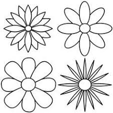 Repeating The Petal Pattern To Reveal Four Different Kinds Of Flowers Flower Pattern Drawing Flower Drawing Easy Flower Drawings