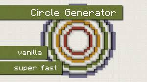 A handy tool for curves and arcs to use in models such as curved walls and enclosures or the curve of a suspension bridge span. Minecraft Circle Generator How To Create A Perfect Circle In Minecraft