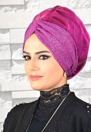 Aise Tesettur Visne Simli Fransiz Sifon Abiye Bone Guzel Turban Kendin Yap Moda Guzel Kadinlar