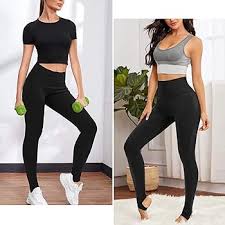 LEINIDINA Women's High Waisted Extra Long Leggings Pockets Yoga Pants Over  The Heel Leggings Stirrup Stacked Leggings (Black, Small), Black :  Amazon.ca: Clothing, Shoes & Accessories