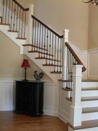 Even though the zebra patterned spindles were growing on me, i didn't think mique would like them. Iron Spindles White Risers With Dark Handrails Stairs Design Wrought Iron Stairs Staircase Design