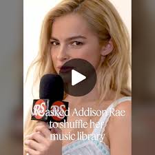 Addison Rae Shuffles Music Playlist at Cover Shoot