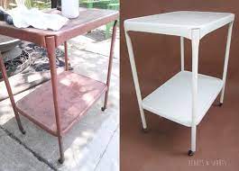 Furniture Refurb Painting Over Rusted Metal Hearts Sharts Furniture Metal Furniture Furniture Rehab