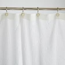 Except the were brushed silver. Organic Triangle Waffle Shower Curtain
