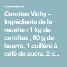 Recette Carottes Vichy Recette Recette Carotte Vichy Carottes Vichy Recette