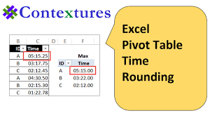 how to fix excel pivot table time rounding