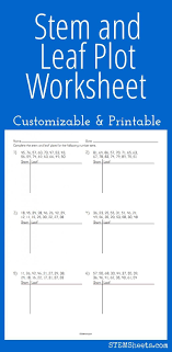 Stem And Leaf Plot Worksheet Math Curriculum Sixth Grade Math Math