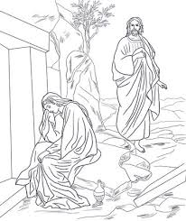 Download this adorable dog printable to delight your child. Mary Magdalene And Jesus Coloring Pages Exeranmat Coloring