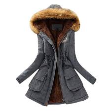 amazon com ilxhd womens hoodies warm faux fur collar long