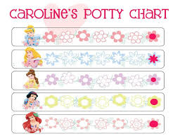 Princess Potty Chart At End Of Each Line Gets A Wrapped