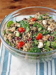Greek Chicken Quinoa Salad Emily Bites Recipe Chicken Quinoa Salad Skinny Taste Recipes Greek Quinoa Salad