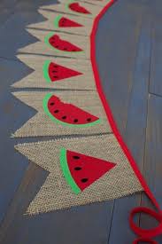 Guirnaldas Sandia Fiestas De Cumpleanos De Sandia Decoracion Sandia Bandera Del Empavesado