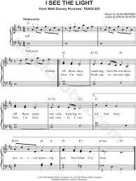 Find great deals on ebay for new disney piano sheet music. Mandy Moore I See The Light Sheet Music Easy Piano In D Major Transposable Download Print Flute Sheet Music Clarinet Music Sheet Music