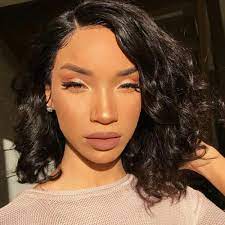 10 Inch Loose Wavy Brazilian Virgin Lace Front Wigs 150g Short Hair Wigs Prom Hairstyles For Short Hair Stylish Short Hair