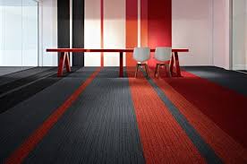 They are great for playrooms, family rooms, basements and can even be used for stylish area rugs. Red Boarder Office Carpet Carpet Design Carpet Tiles Office