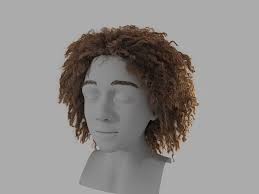 Afro + medium length curls. Artstation Curly Hair In Xgen Daniela Restrepo Curly Hair Styles Curly Afro Hair Hair