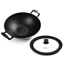 Uno Casa Cast Iron Wok Pan Flat Bottom Wok With Silicon Https Www Amazon Com Dp B07ss449f9 Ref Cm Sw R Pi Dp U X K9ateb7wy6r80 Cast Iron Wok Wok It Cast